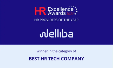 Welliba wins the HR Excellence Award for Best HR Provider of the Year